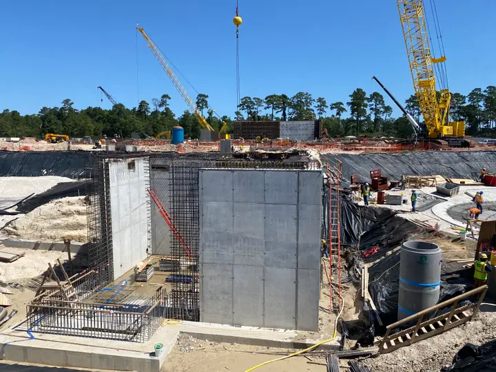 Setting structural panels — Relentless Civil Construction jobsite