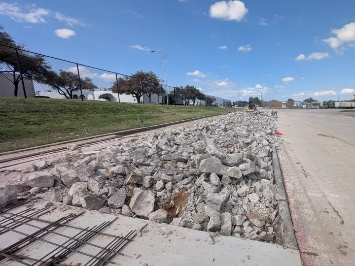 New paving & rock shoulder — Relentless Civil Construction jobsite