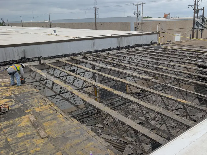 Steel over the pit — Relentless Civil Construction jobsite