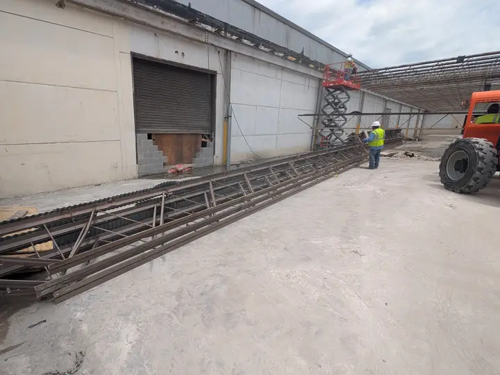 Slab down, steel going up — Relentless Civil Construction jobsite