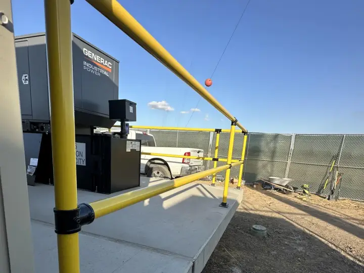 Mechanical pad & guardrail — Relentless Civil Construction jobsite