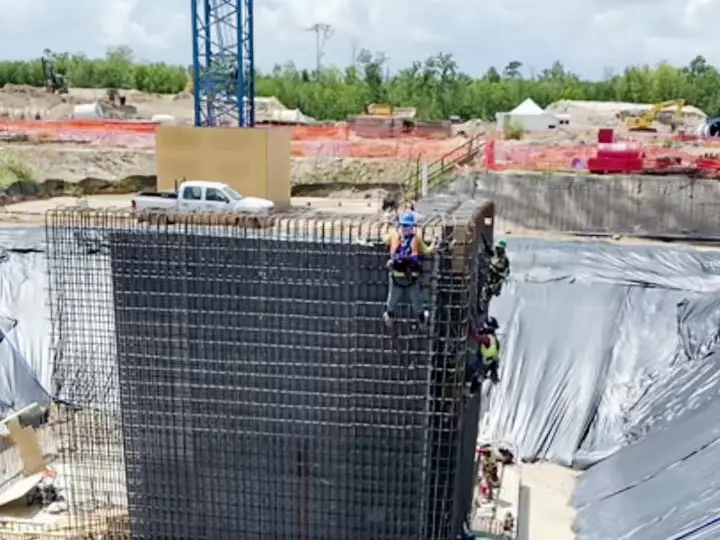 Massive pier cap, formed & poured — Relentless Civil Construction jobsite